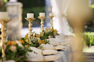 Photo d'un dressage de table de mariage