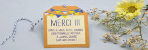 carte de remerciement mariage